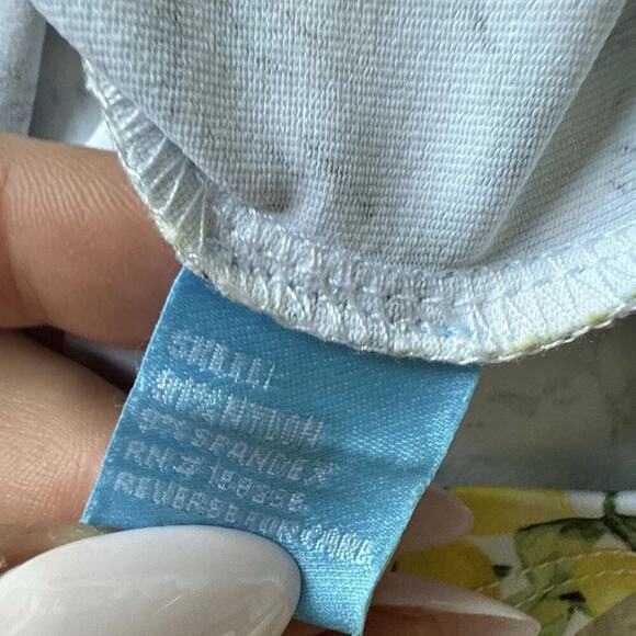 J McLaughlin Yanna Dress Catalina Cloth Lemon Print Half Zip Small Preppy Tennis - Picture 7 of 10